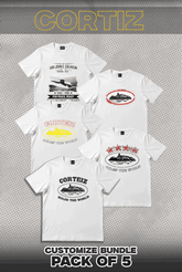Cortiz Pack Of 5 T Shirts Bundle