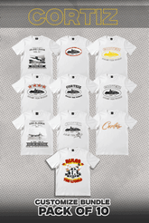 Cortiz Pack Of 10 T Shirts Bundle