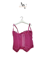 Red Fairy Core Corset Top