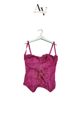 Red Fairy Core Corset Top