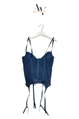 Black Esthetic Corset Top