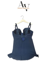 Blue & Black Embraided Mash Baby Doll