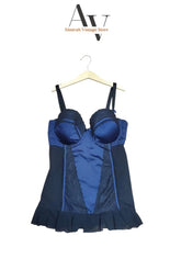 Blue & Black Embraided Mash Baby Doll