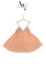 Peach Embroidered Camsole