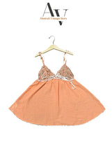Peach Embroidered Camsole