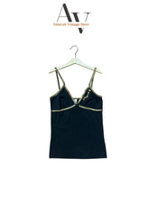 Black with Golden Bordered Camisole