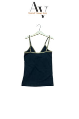 Black with Golden Bordered Camisole