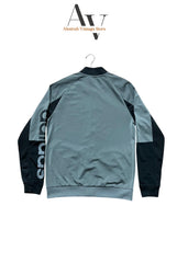 Grey With Black Adidas Track Jacket