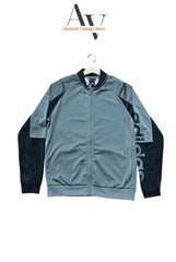 Grey With Black Adidas Track Jacket