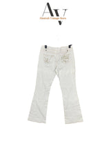 X Mail White Flared Jeans