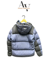 Puma Blue And Black Puffer With Hoodie