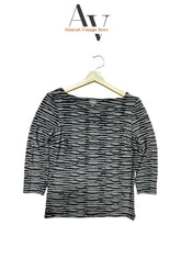 Black And Grey Layered Mash Top