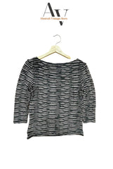 Black And Grey Layered Mash Top