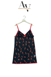 Black And Red Night Dress Lingerie