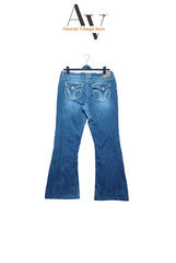 Ariya Sea Blue Flared Jeans