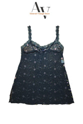 Black Pink Printed Dress