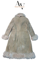 Long Camel Color Afghan Coat