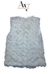 White Afghan Vest