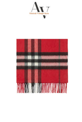 Burberry-Red Nova Check Scarf