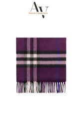 Burberry-Dark Purple Nova Check Scarf