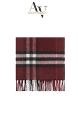 Burberry-Dark Maroon Nova Check Scarf