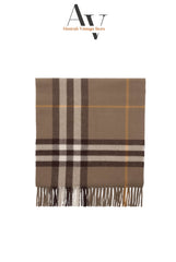 Burberry-Khaki Green Nova Check Scarf