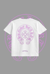 Chrome Heart Purple Logo T Shirt