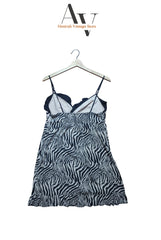 Zebra Print Slip Dress