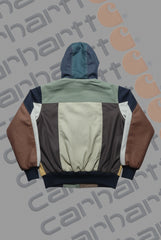 Carhart Multi Color Style Upgraded Patch Work V Hoodie