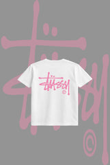 Stusy Pink Logo T-Shirt
