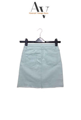 Used Light Denim Skirts