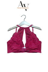 Lace Bralette Premium Maroon
