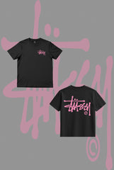 Stusy Pink Logo T-Shirt
