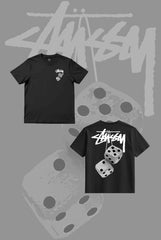 Stusy Grey Dice T-Shirt