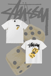 Stusy Yellow Dice T-Shirt