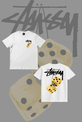 Stusy Yellow Dice T-Shirt