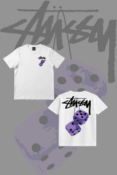 Stusy Purple Dice T-Shirt