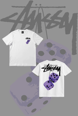 Stusy Purple Dice T-Shirt