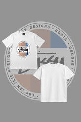 Stusy Surfman Dot Tees White T-Shirt