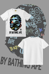 Bape Hi Vis Slogan T Shirt