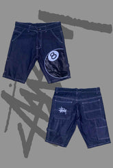 Stusy 8 Ball Denim Shorts