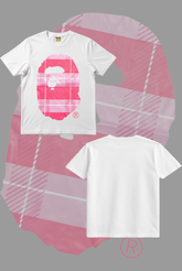 Bape Pink Logo T Shirt