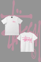Stusy Pink Logo T-Shirt