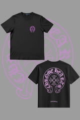 Chrome Heart Purple Logo T Shirt