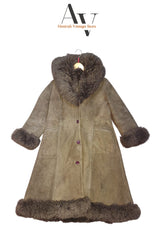 Long Brown Afghan Coat
