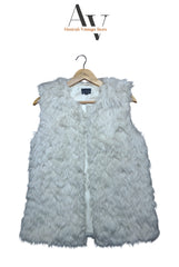White Afghan Vest