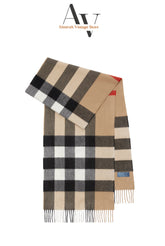 Burberry-Beige Nova Check Scarf