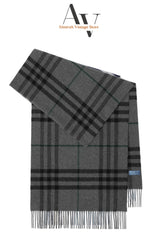Burberry-Gray Nova Check Scarf