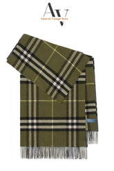 Burberry-Green Nova Check Scarf