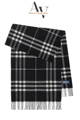 Burberry-Black Nova Check Scarf